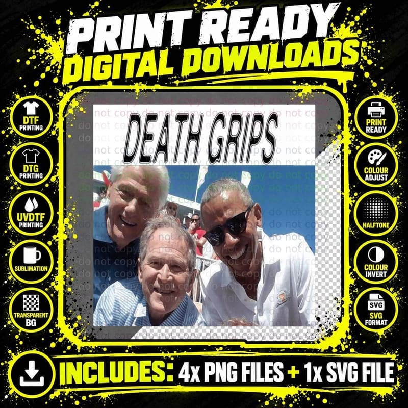 DEATH GRIPS MERCH MEME T-Shirt Png SVG Digital Bundle