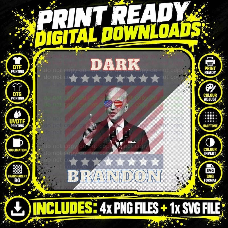 Dark Brandom Meme Sticker T-Shirt Png SVG Digital Bundle