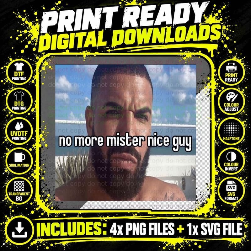 Drake Goofy Meme T-Shirt Png SVG Digital Bundle
