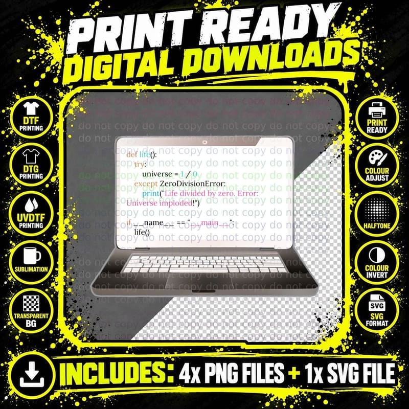 Funny Coding Computer Humor. Programming and Computer Png SVG Digital Bundle