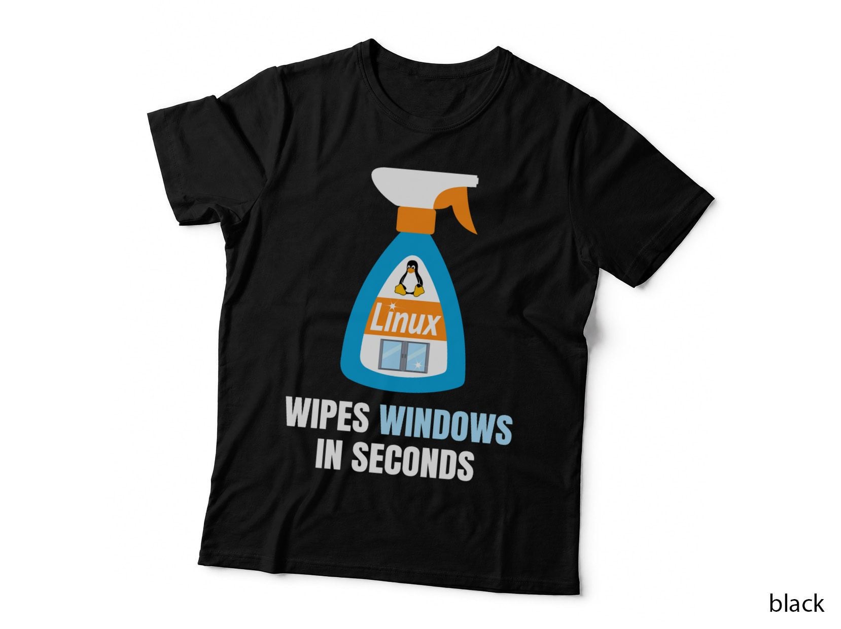 Funny Linux Windows Cleaner T-Shirt