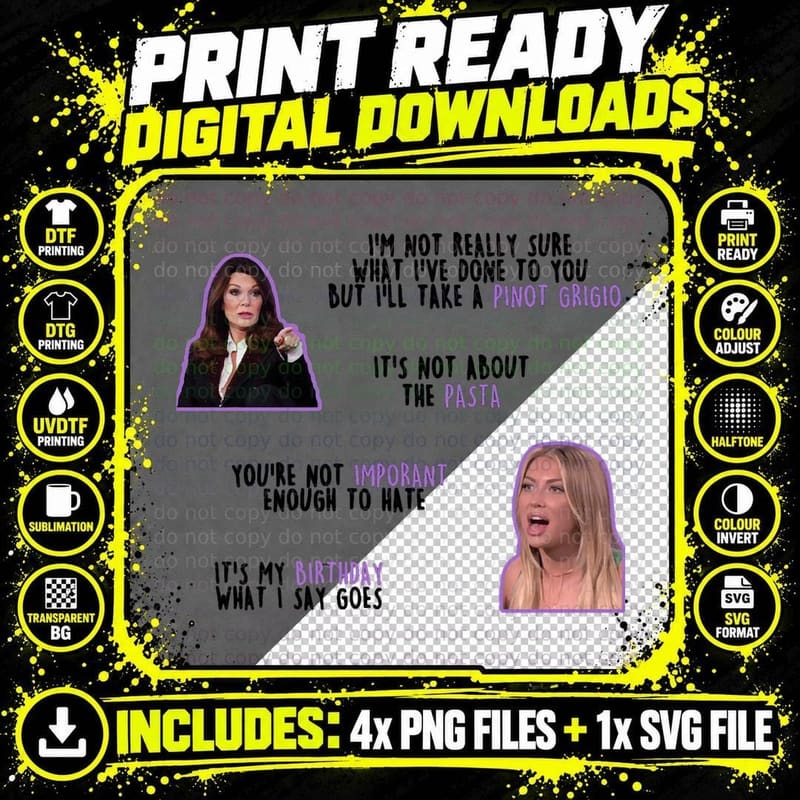 Funny Men Vanderpump Rules Gift for Music Fans T-Shirt Png SVG Digital Bundle