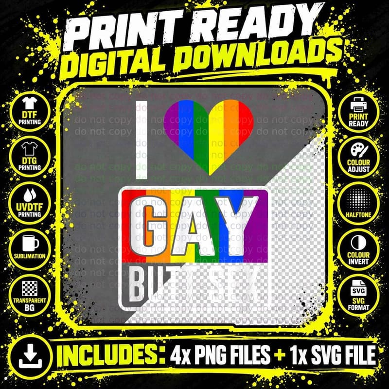 I Love Gay Butt Sex Funny Dirty Gift Classic T-Shirt Png SVG Digital Bundle