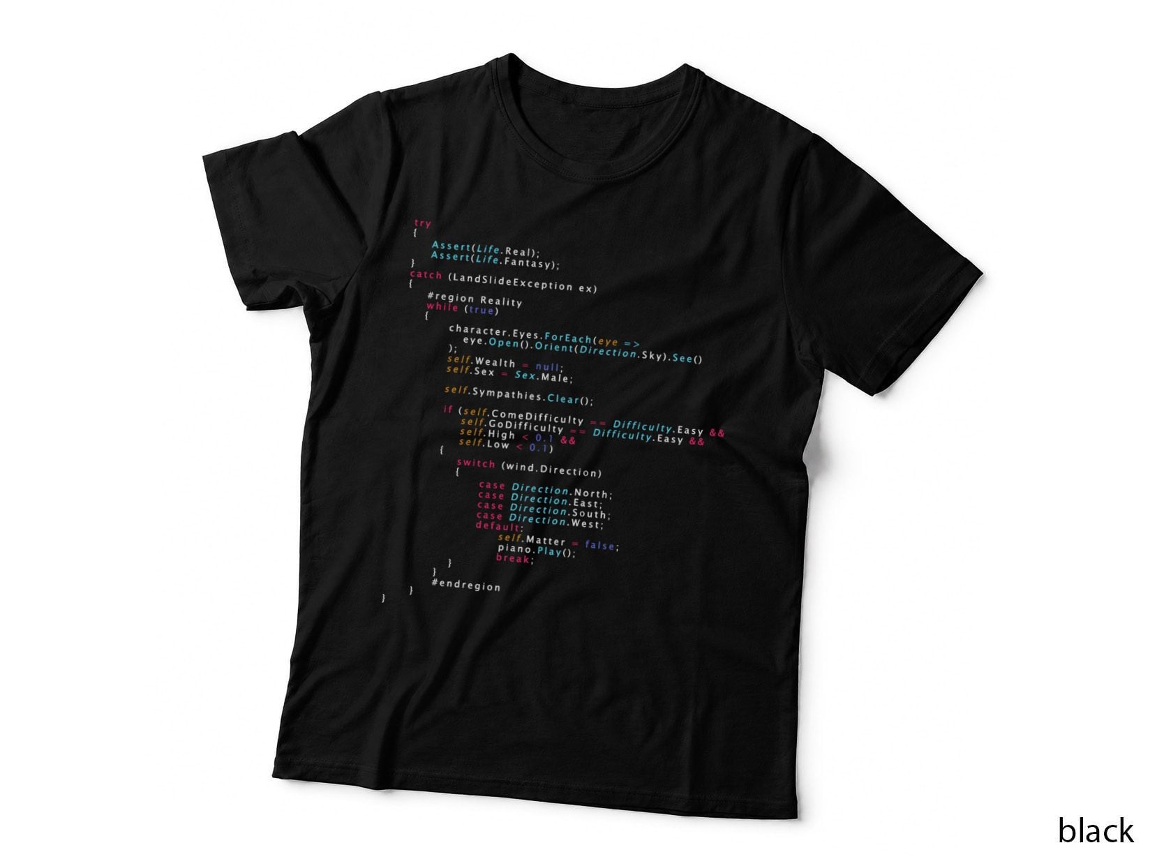 Is This the Real Life Coding Programming Color T-Shirt