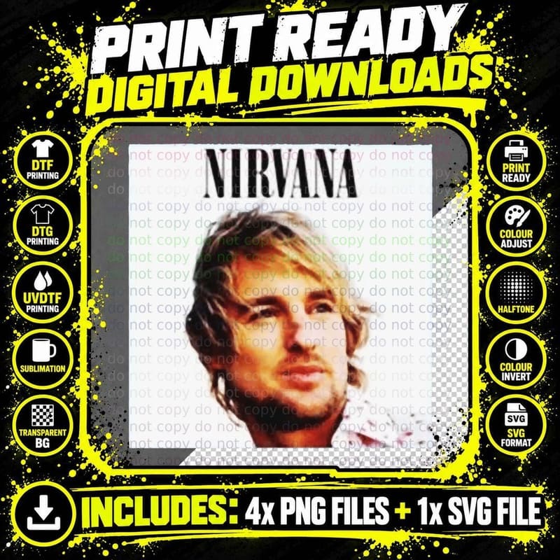 Owen Wilson Funny T-Shirt Png SVG Digital Bundle