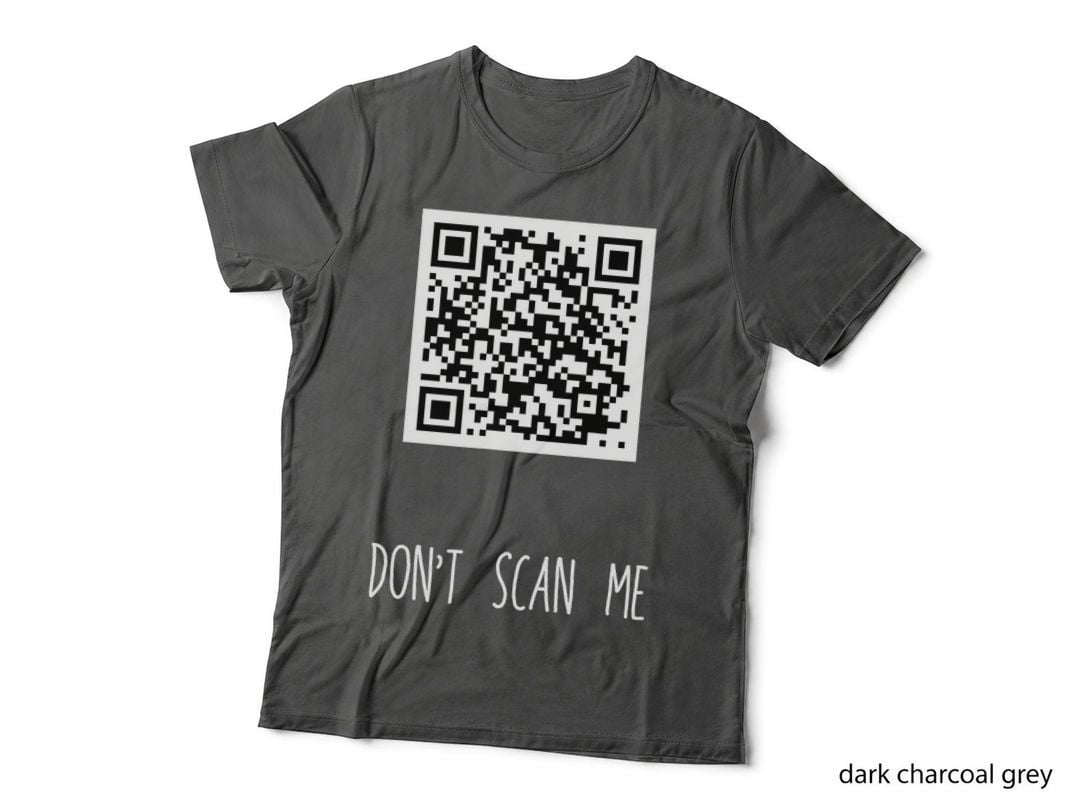 Rick Roll QR Scan Code Funny Joke T-Shirt