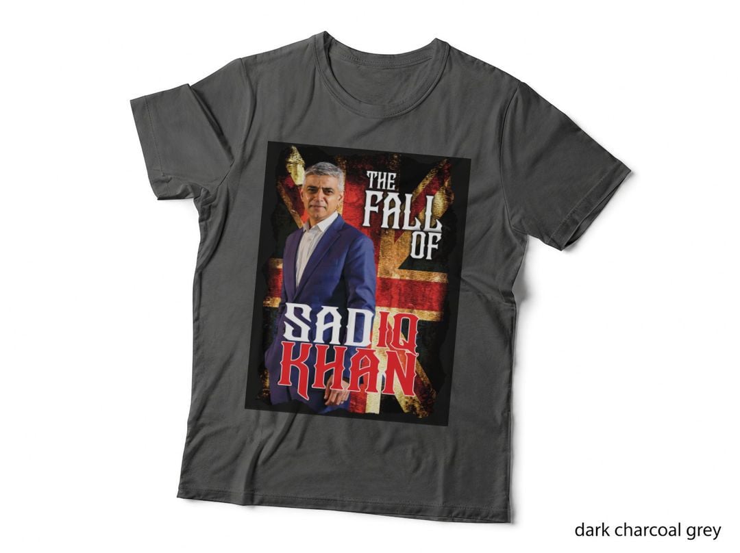 The Fall of Sadiq Khan - Funny Political Humorous Satire. T-Shirt