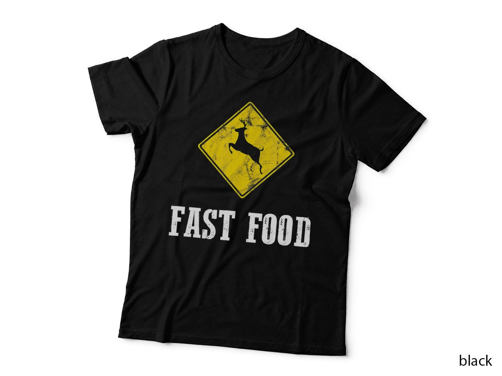 Whitetail Buck Funny Deer Hunting Season Fast Food Hunter T-Shirt