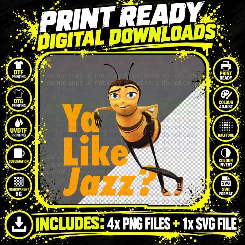 Ya Like Jazz Essential T-Shirt Png SVG Digital Bundle