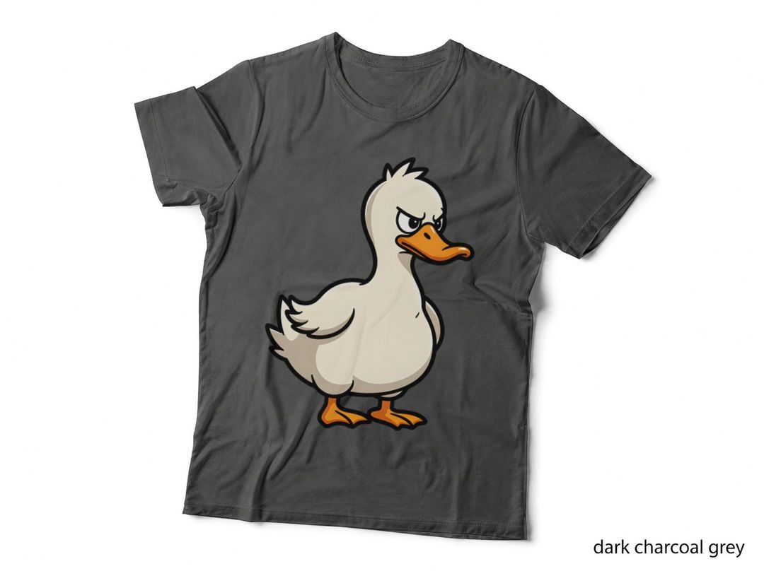 Angry Duck Cartoon Funny Animal Lover I'm Not a Duck T-Shirt