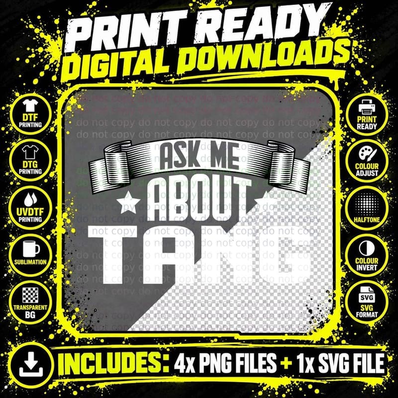 Funny Ask Me About Tang - Karate Martial Arts Lover Tang Png SVG Digital Bundle