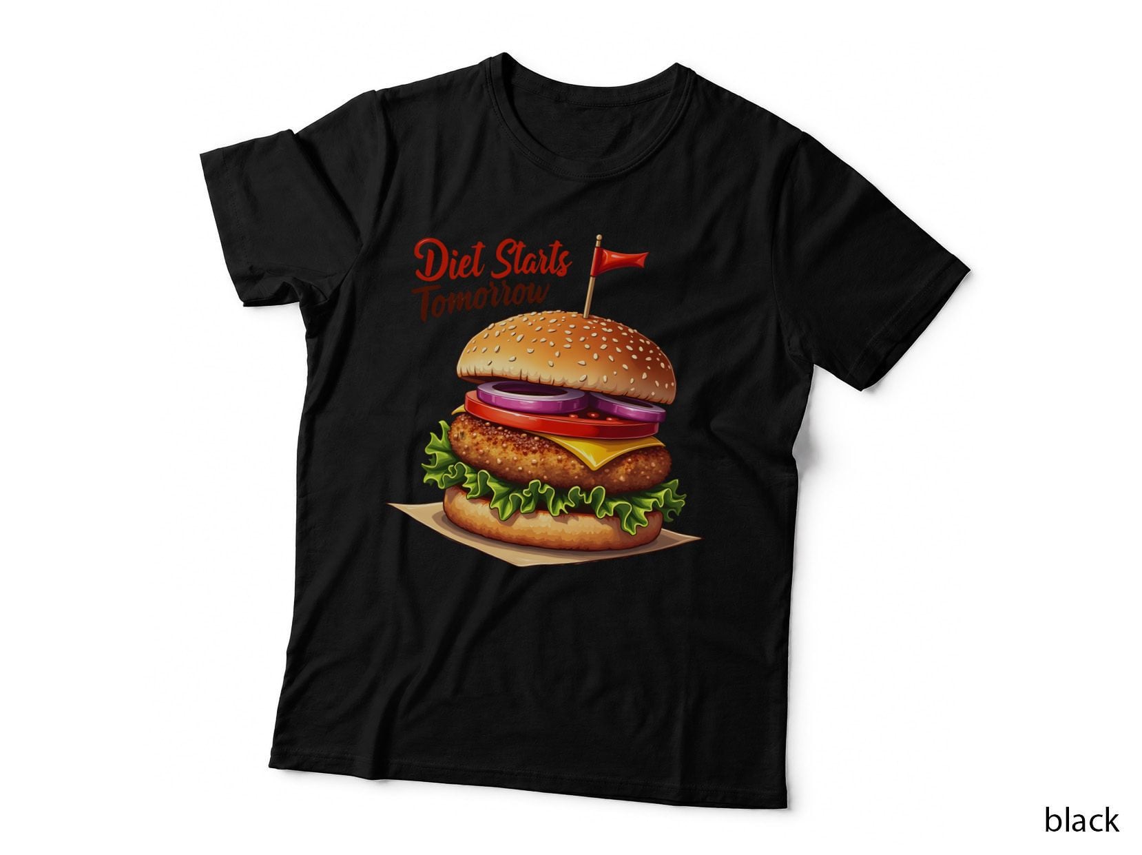 Funny Foodie Graphic, Gourmet Burger 4 T-Shirt