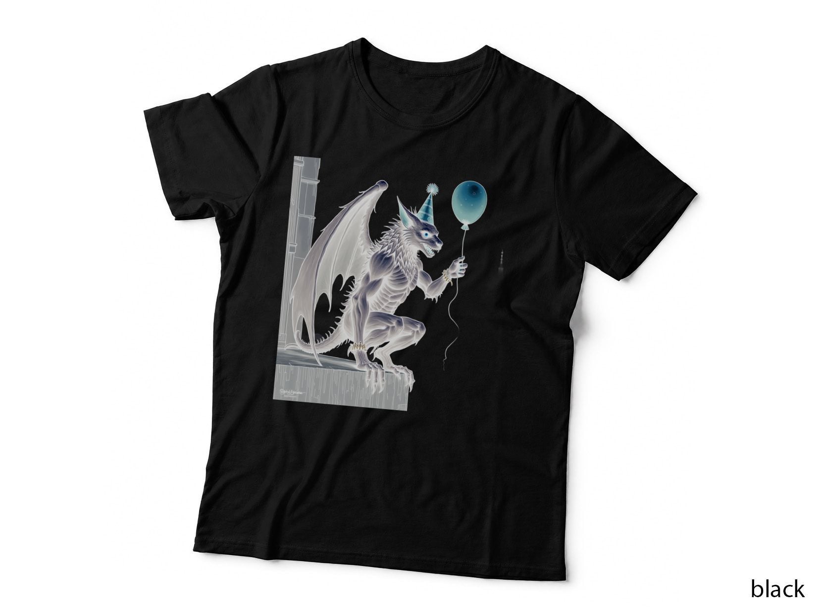 Funny Gargoyle with a Balloon T-Shirt