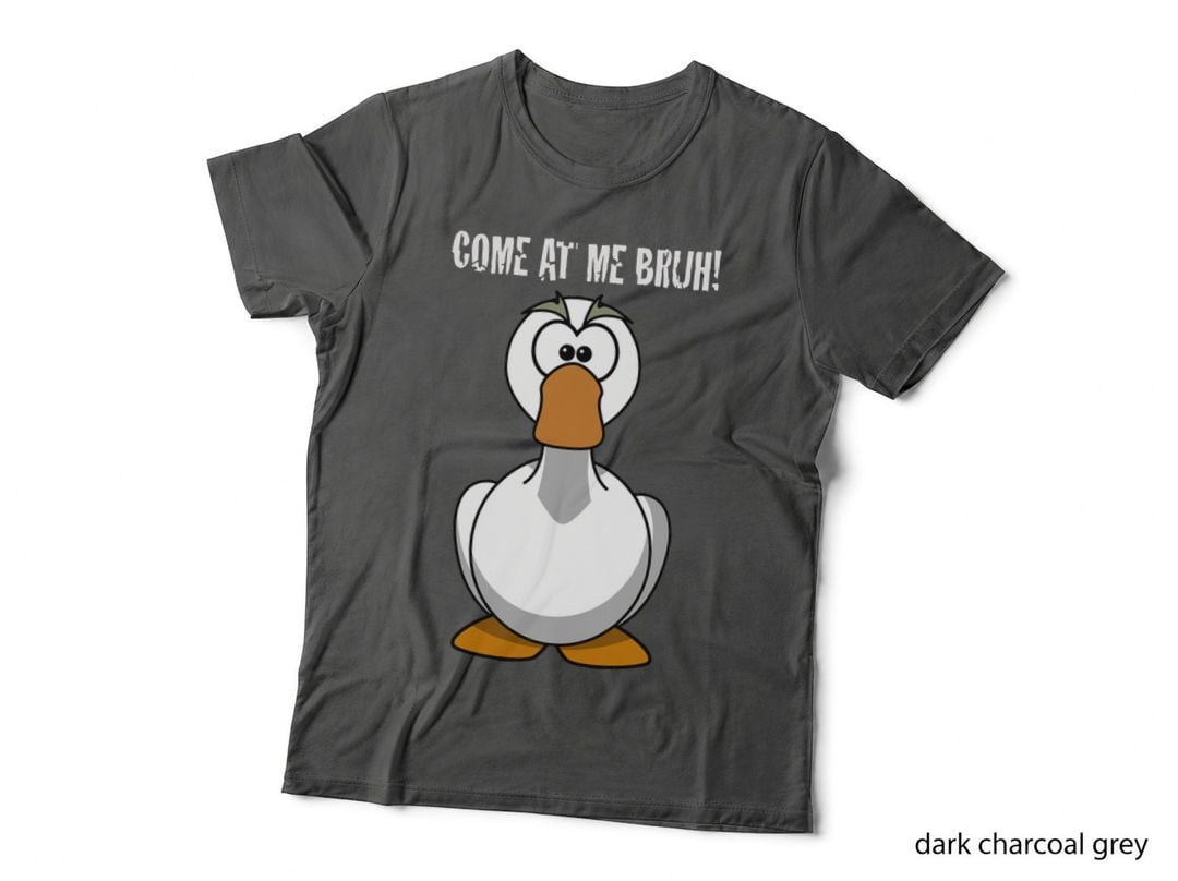Funny Goose Geese Come at Me Bruh! Novelty Graphic Gift T-Shirt