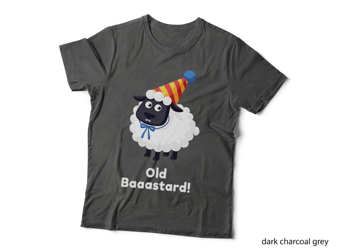 Old Baaastard Sheep Funny Party Animal Birthday T-Shirt