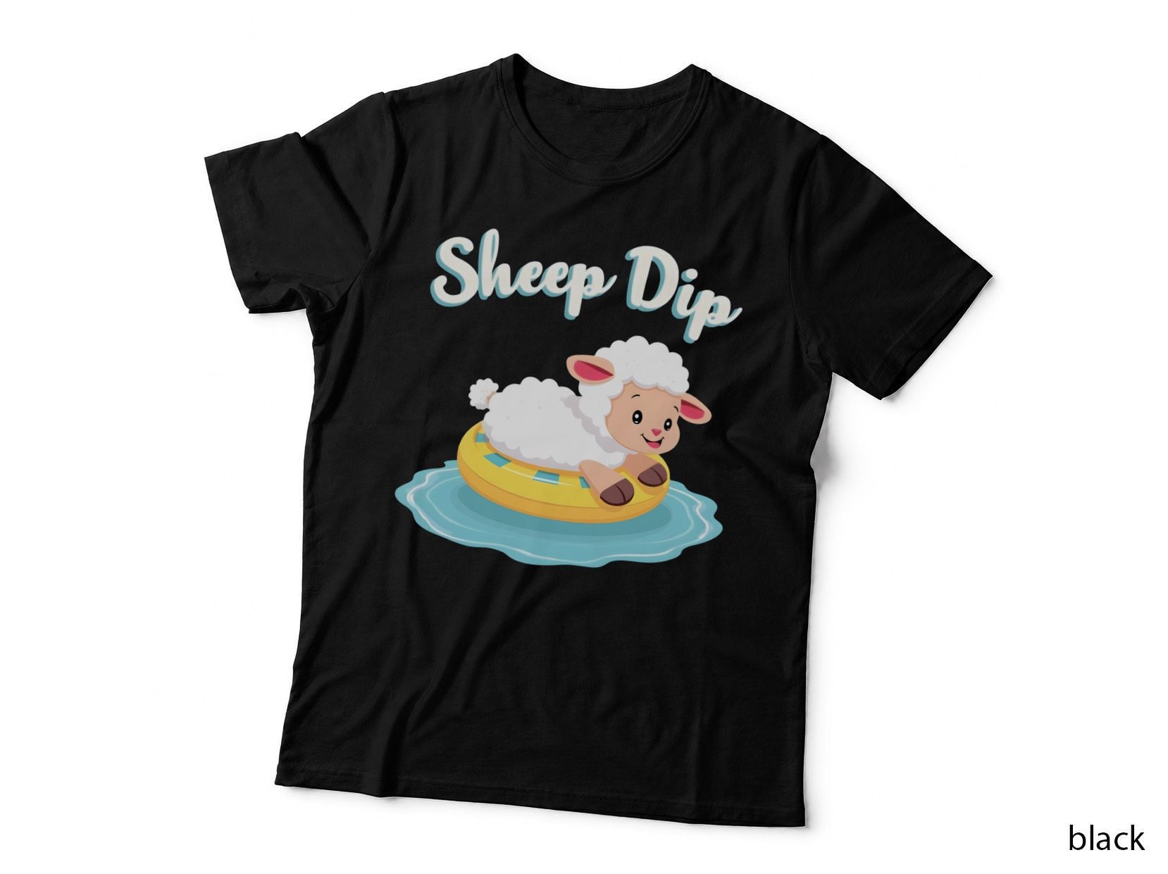 Sheep Dip Funny Cute Floating Sheep T-Shirt