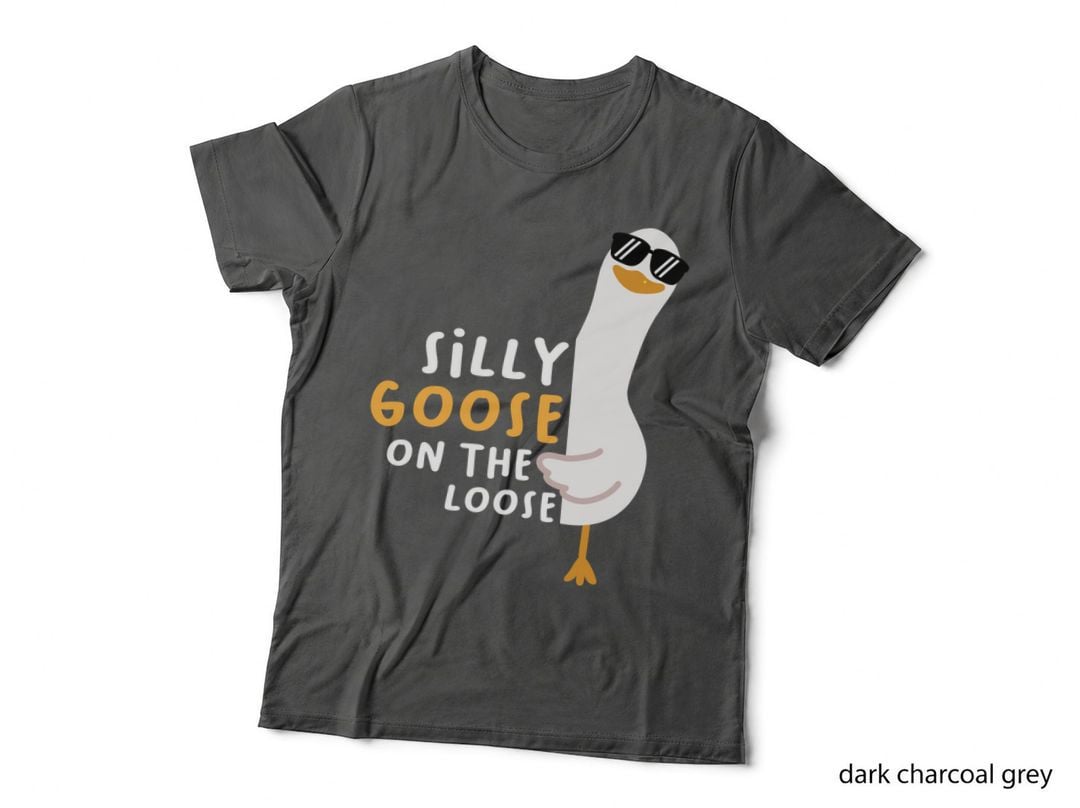 Silly Goose on the Loose - Funny Goose Retro Groovy Gift T-Shirt
