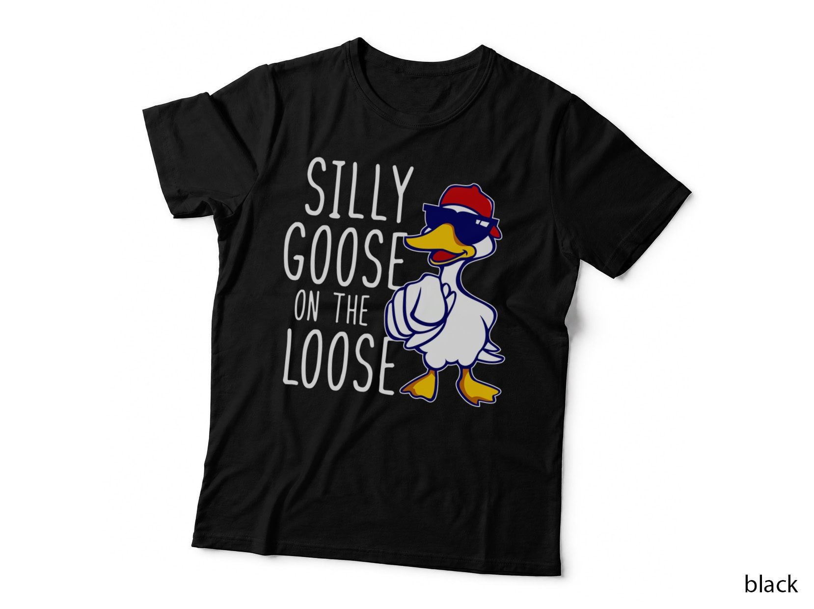 Silly Goose on the Loose Funny Boys Girls Kids Tee Gift T-Shirt