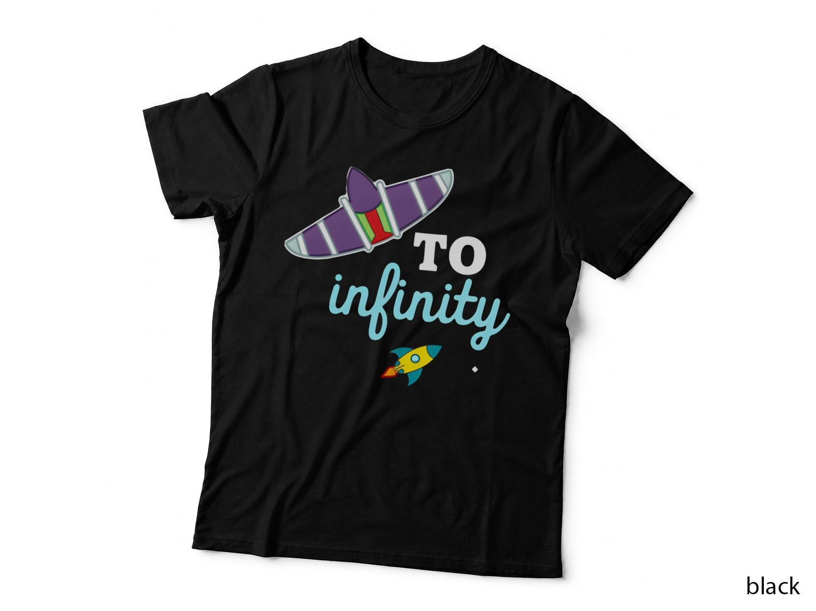 To Infinity Space Rocket Science Lover Funny Gift T-Shirt