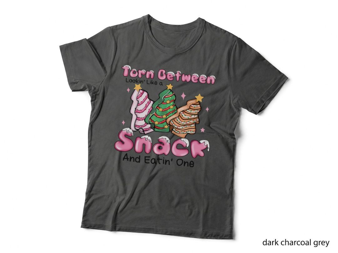 Torn Between Lookin' a Snack and Eatin' One Funny Pink T-Shirt