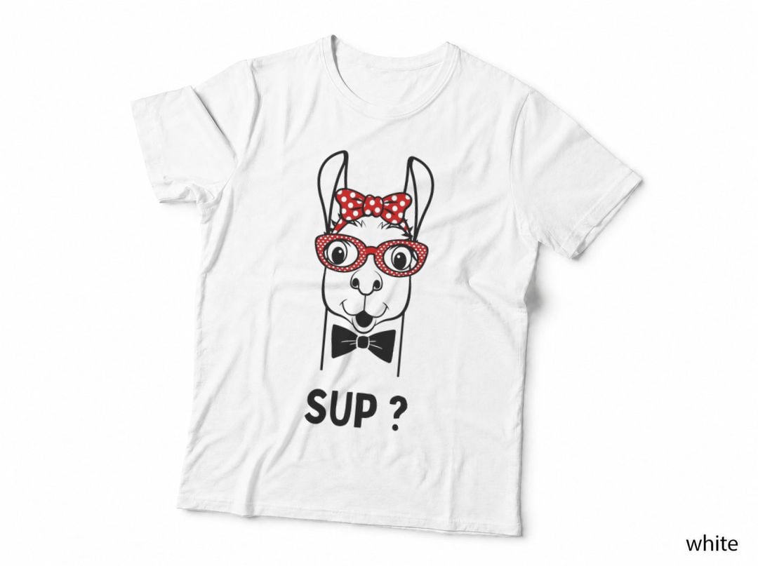 Alpaca with Glasses Funny Saying Animal Love Llama Alpaca T-Shirt