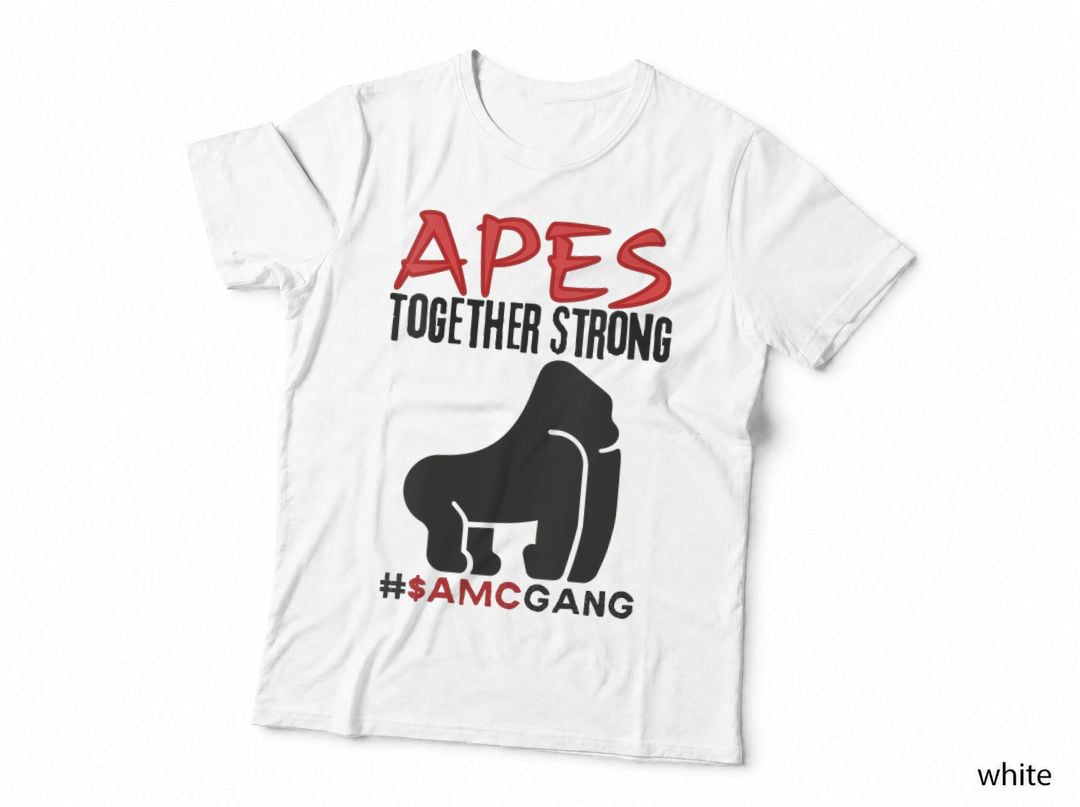 Ape Together Strong Gorilla Gang $AMC GME Funny Stock Meme T-Shirt