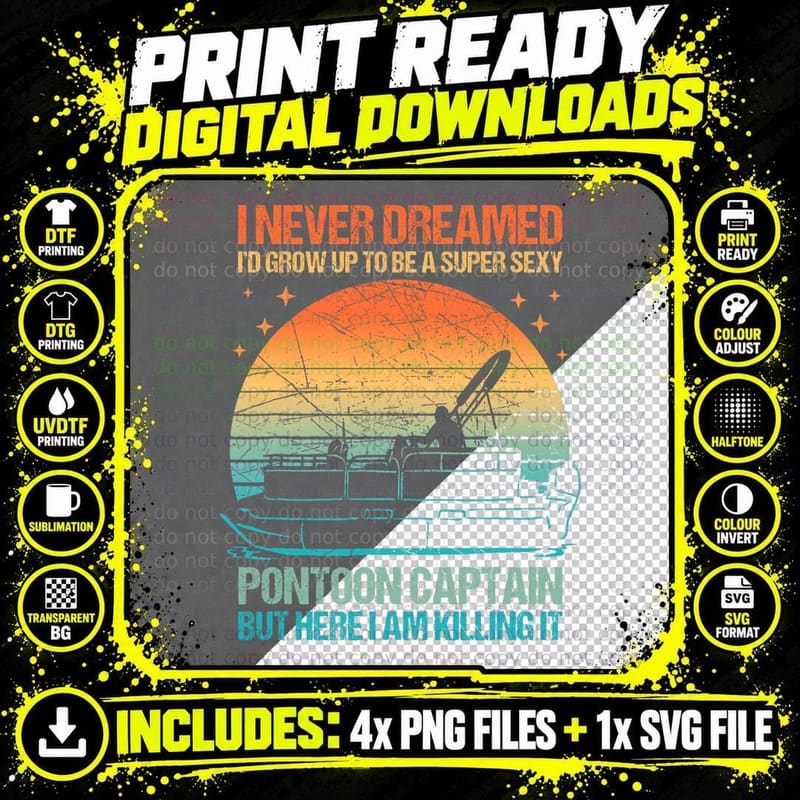 Boat Stuff Captain Funny Pontoon Boating Lake Ship Png SVG Digital Bundle