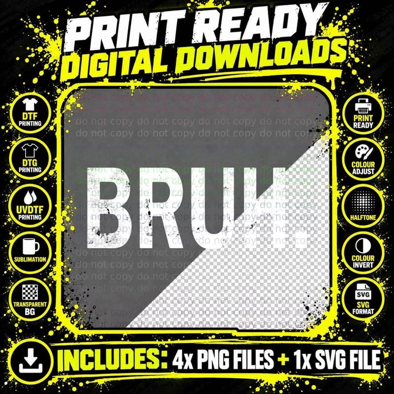 Bruh Meme, Funny Saying Brother Greeting Men Teens Boys Png SVG Digital Bundle