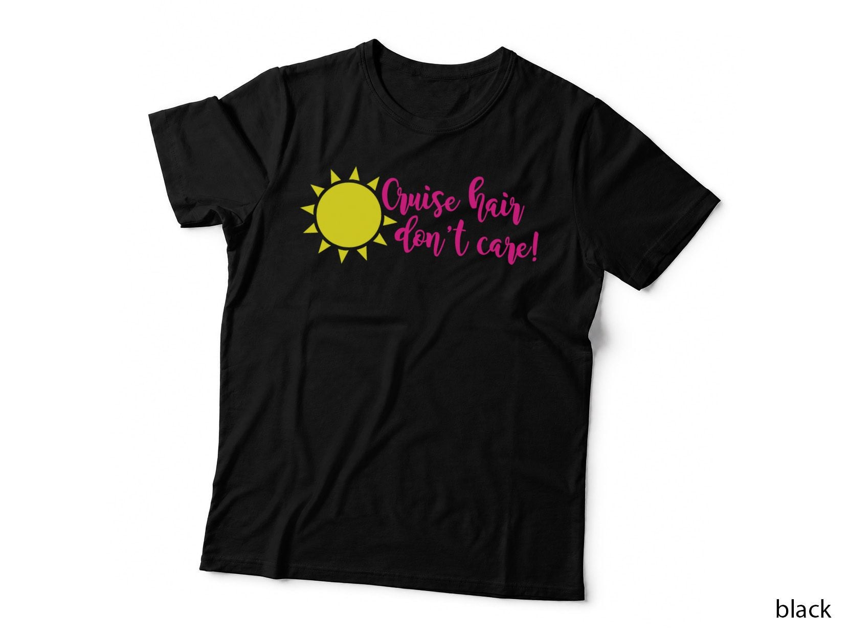 Cruise Hair Don't Care Boat Sailing Vacation Funny Meme T-Shirt