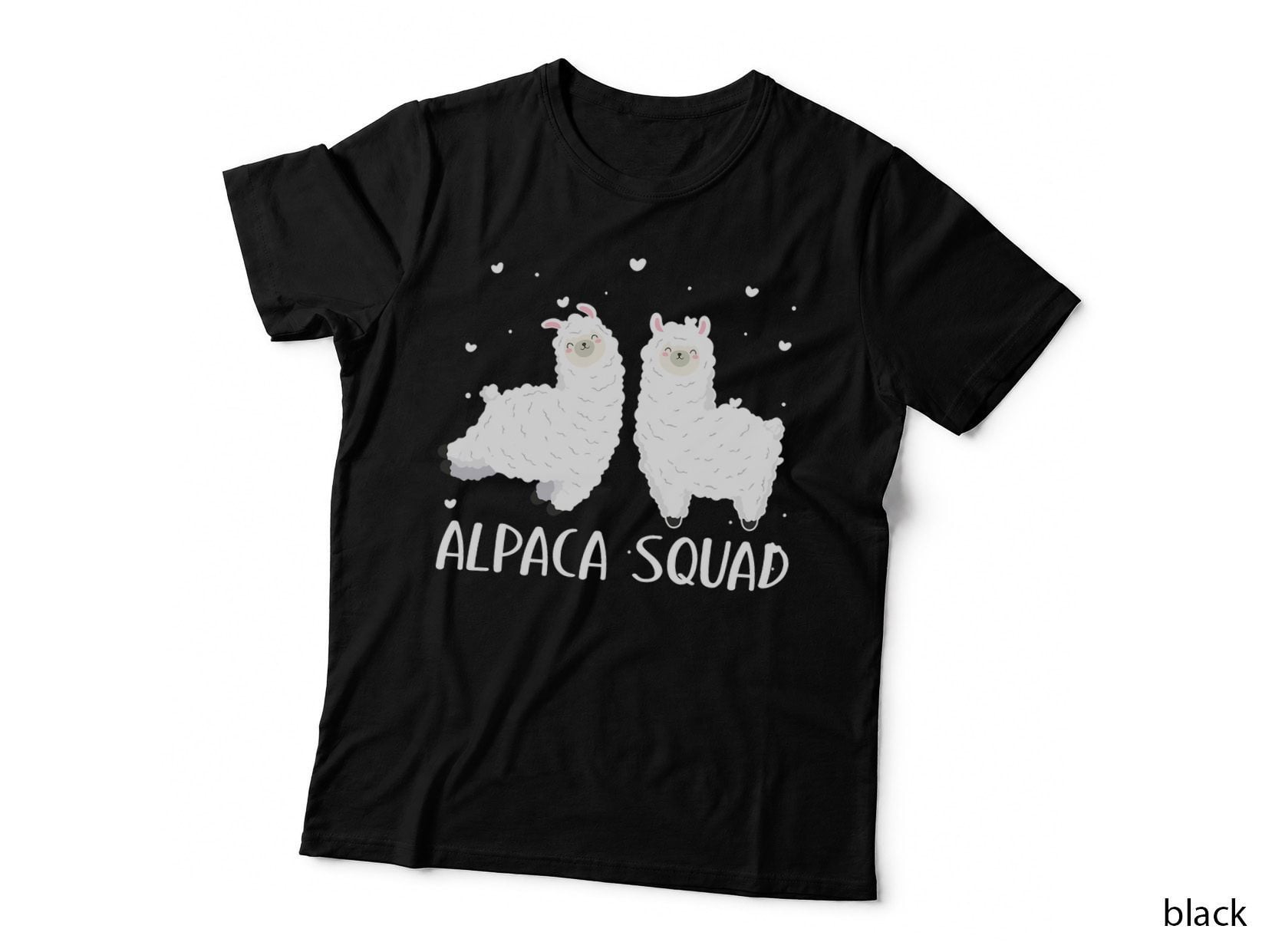Cute Alpaca Squad Funny Llama Gifts Girls Teens Animal T-Shirt