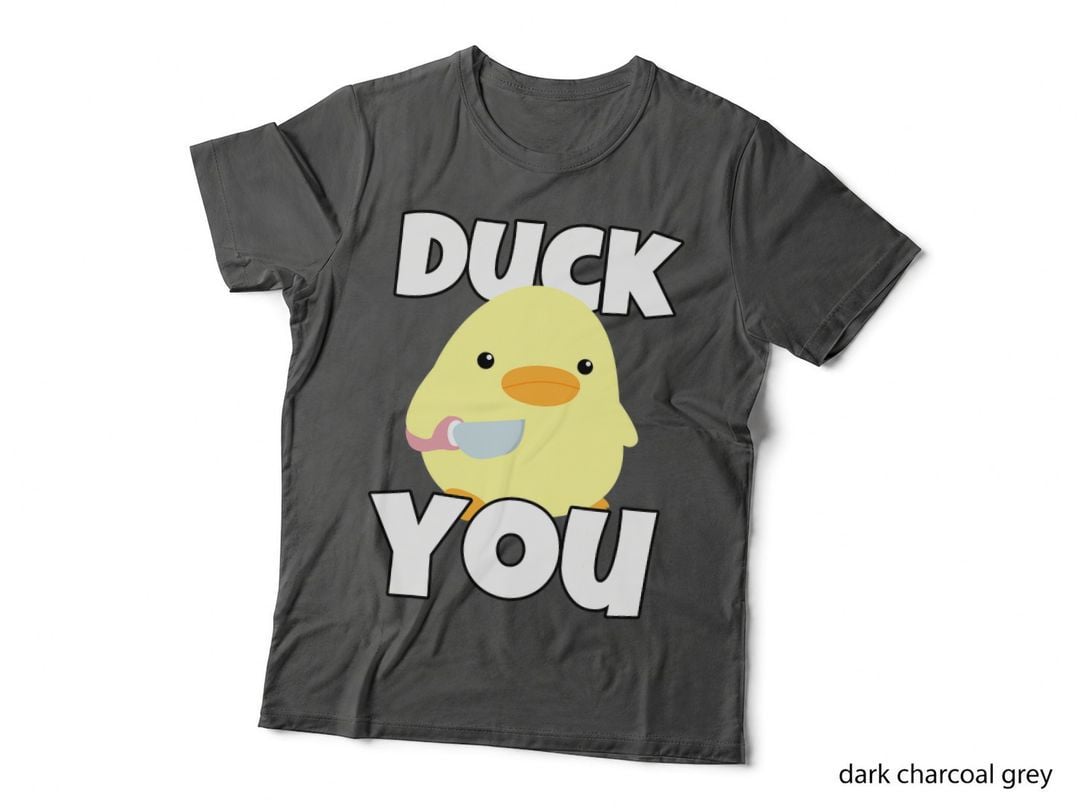 Duck You - Funny Duck with Knife Meme Humorous T-Shirt