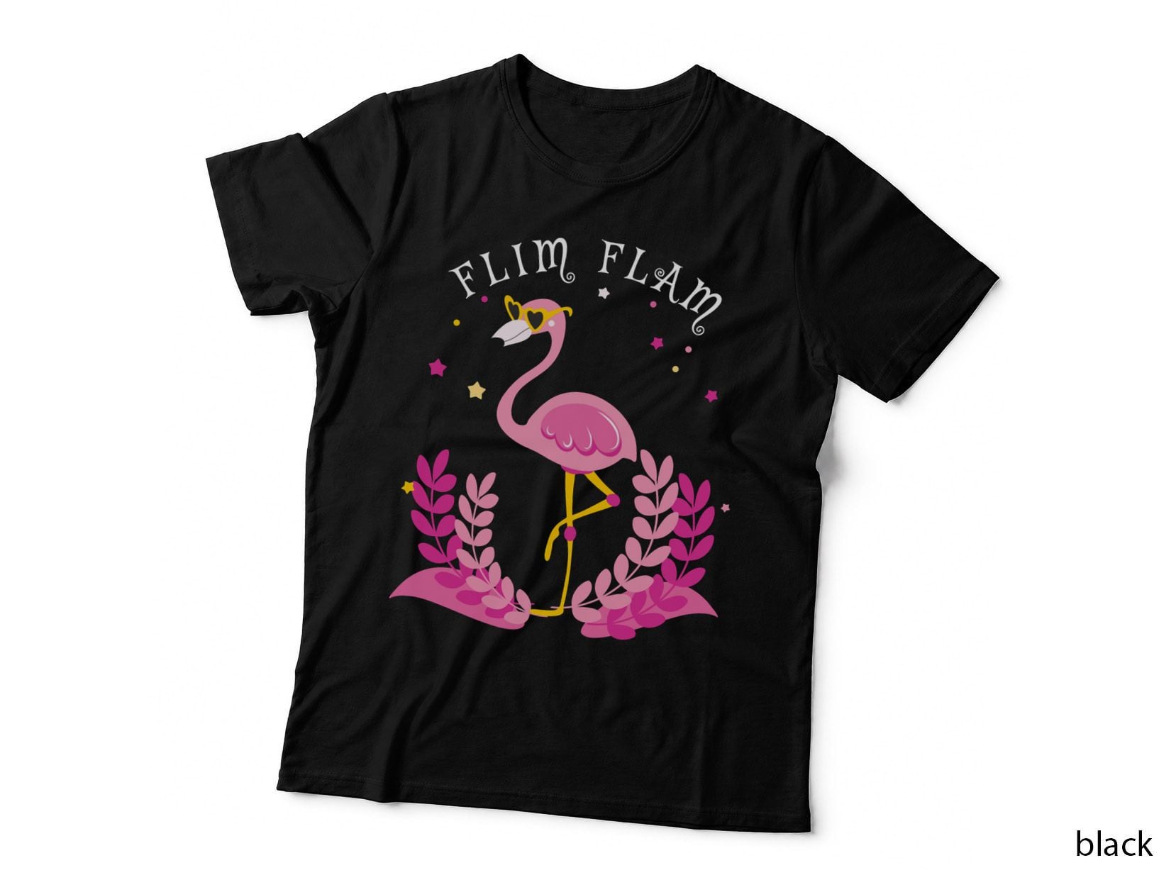 Flim Flam Cute Skating Funny Flamingo Witty Humor Gift Pullover Hoodie T-Shirt