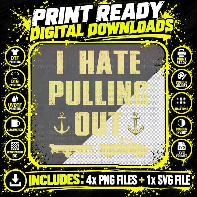 Funny Boating Design for Men Women Boat Captain Boat Png SVG Digital Bundle