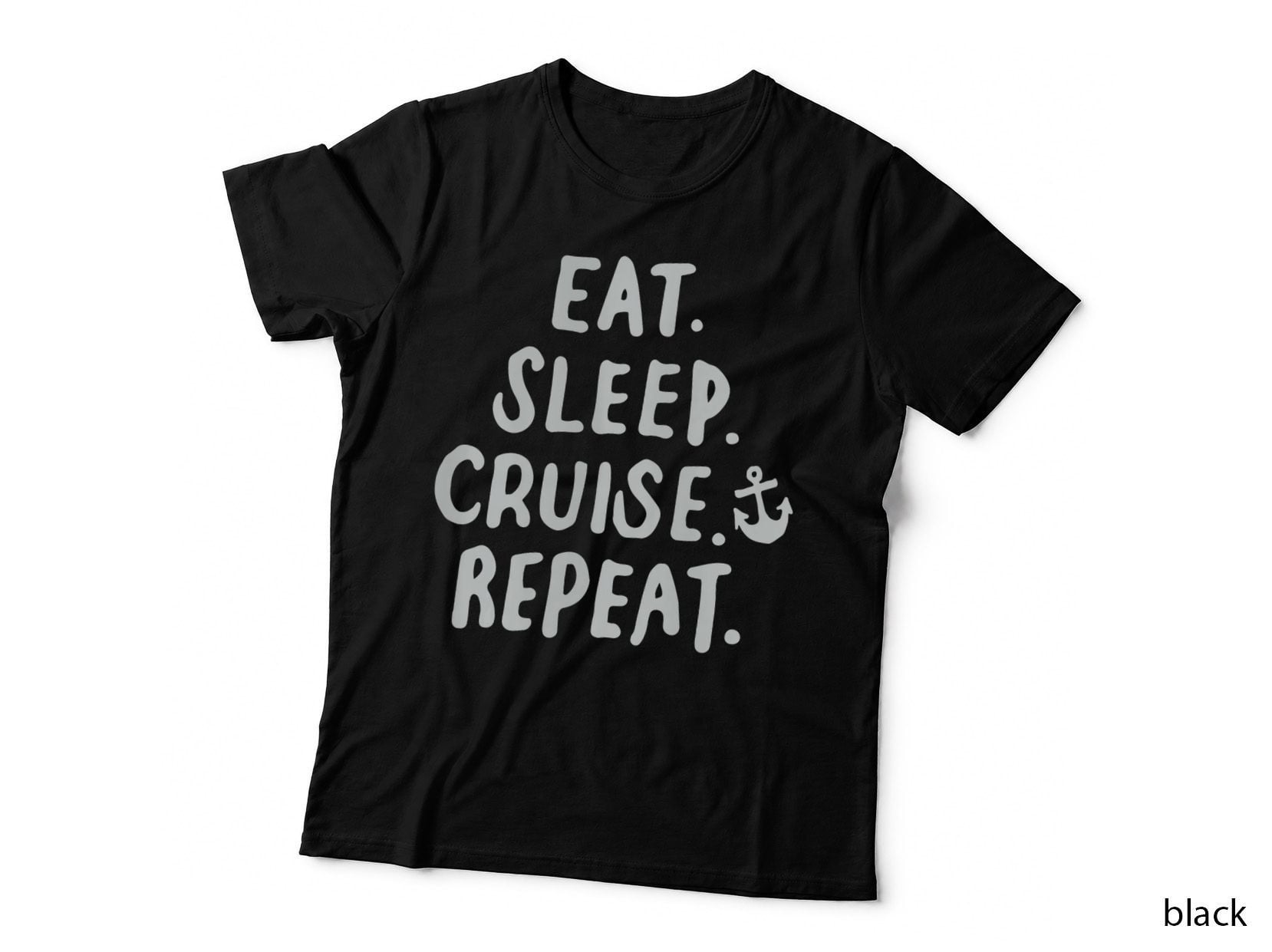 Funny Eat Sleep Cruise Repeat Vacation Cruising, Funny T-Shirt