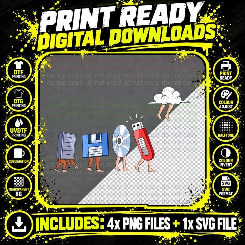Funny Geek Programmer Nerd Developer - Computer Png SVG Digital Bundle