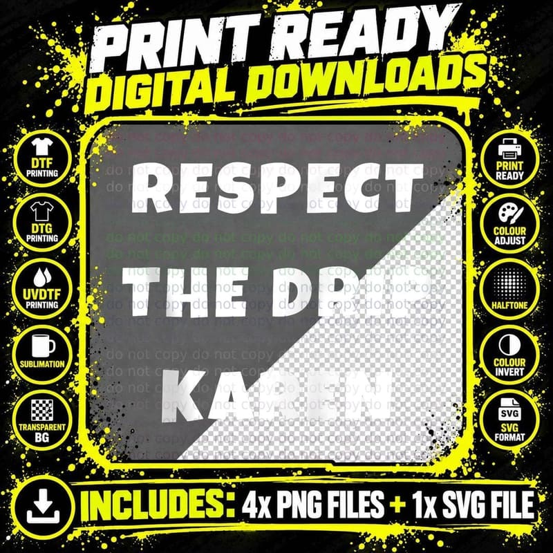 Funny Respect the Drip Karen Meme Saying Zip Hoodie Png SVG Digital Bundle