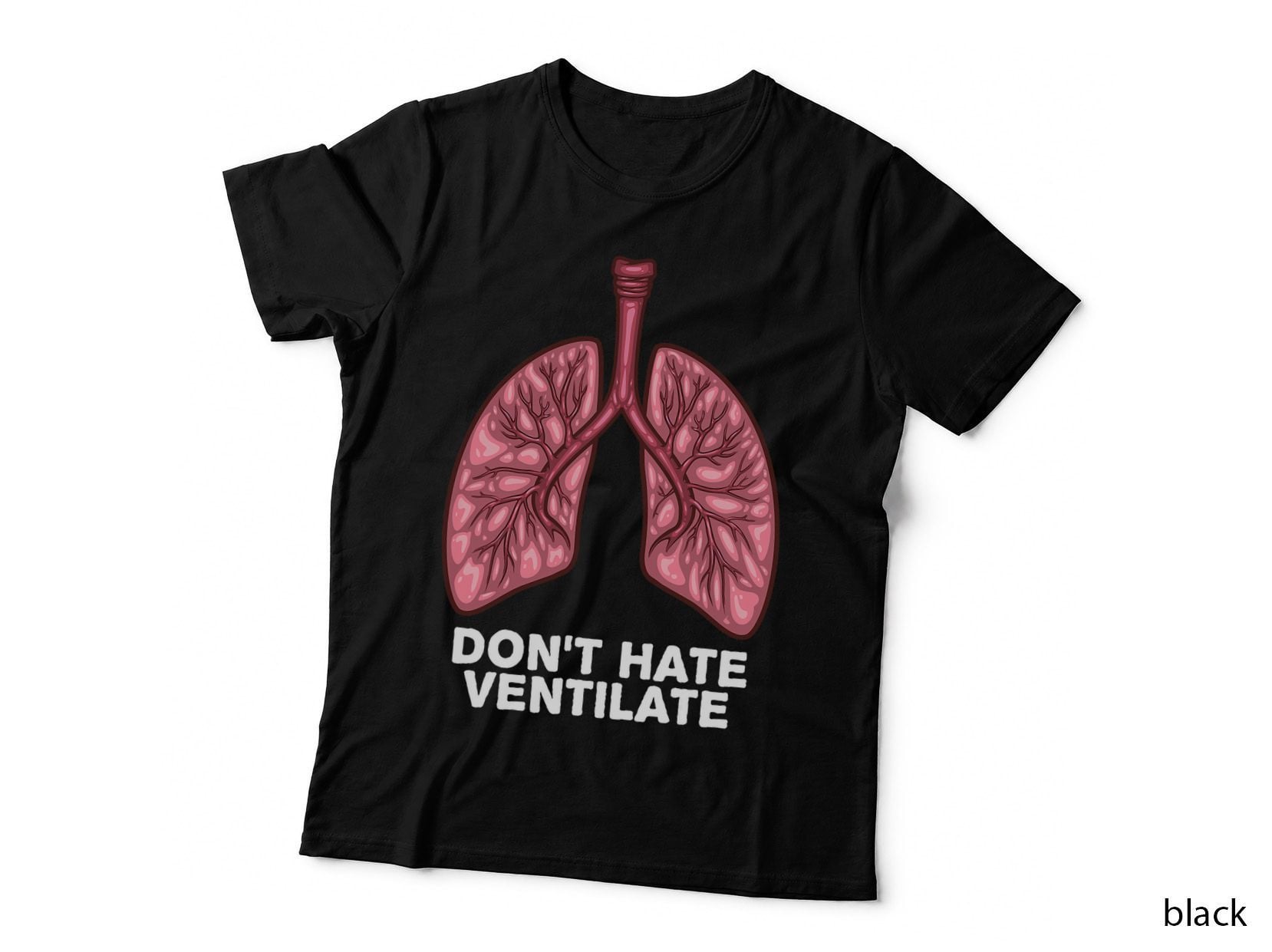 Funny Respiratory Therapy RT Art Men Women Lung Doctor T-Shirt