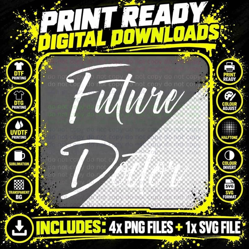 Future Doctor Funny Cute Graduation Grad Gift T-Shirt Png SVG Digital Bundle