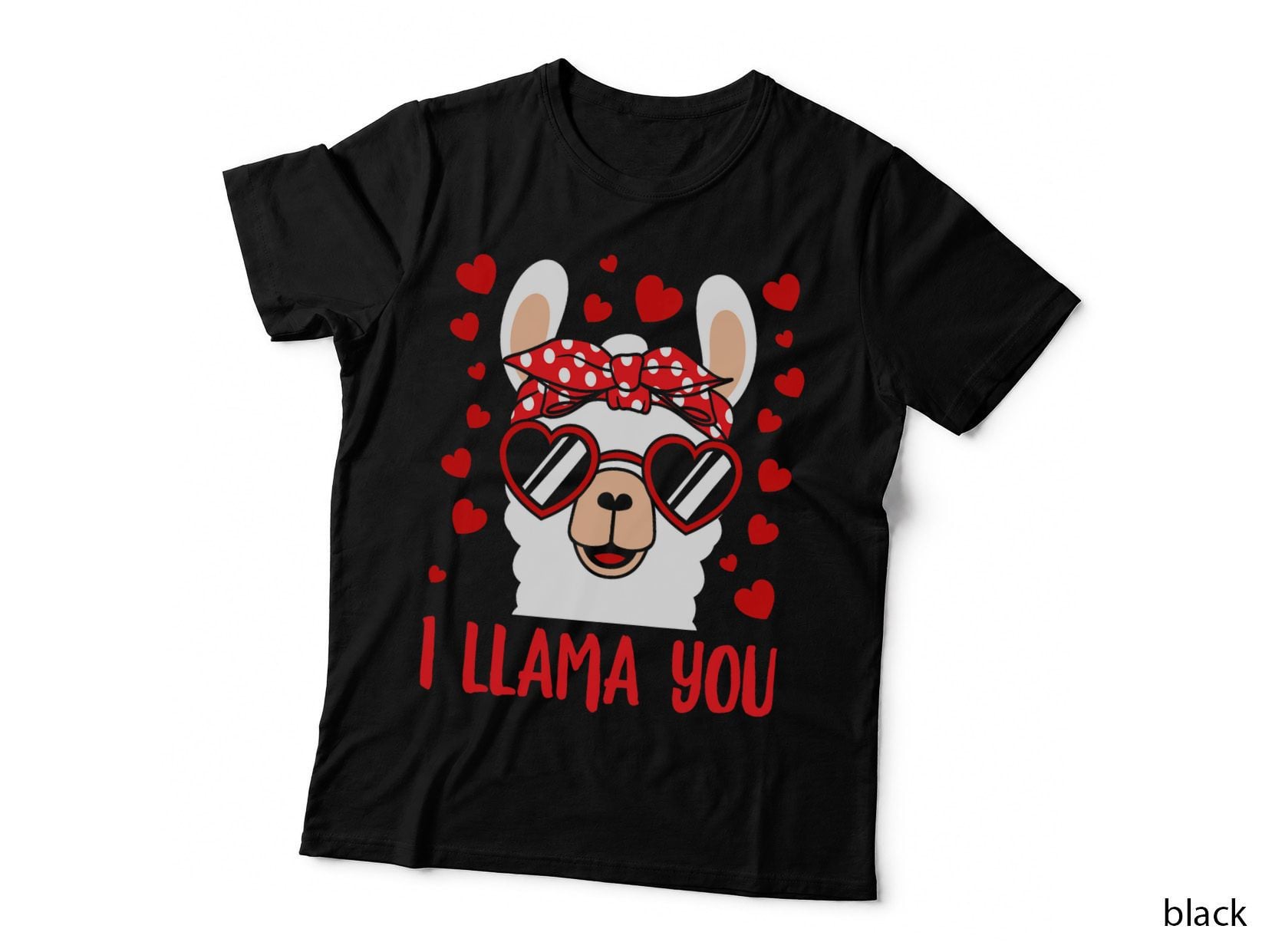 I Llama You Funny Valentines Day Alpaca Lover for Girls Kids T-Shirt
