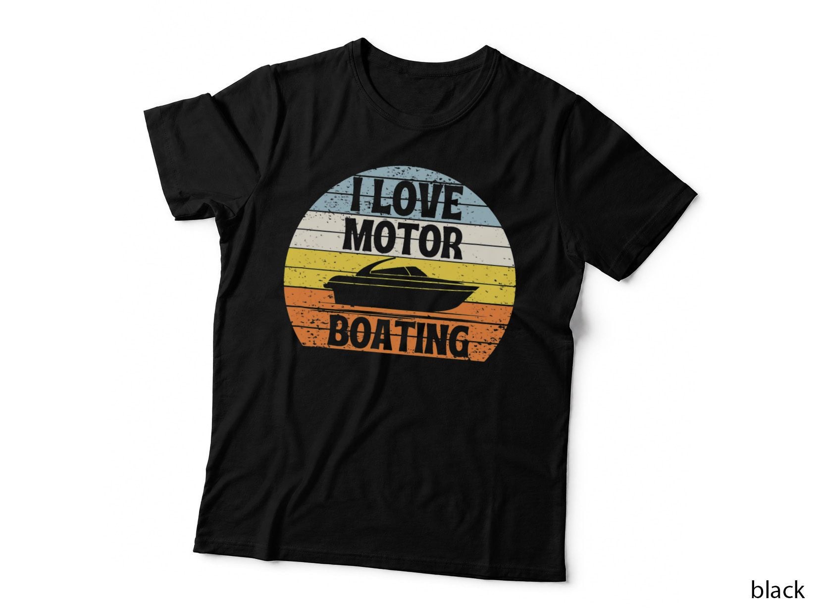I Love Motor Boating Shirt Funny Speed Boater T-Shirt