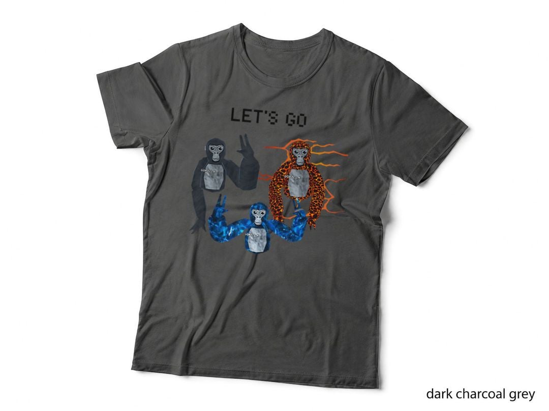 Let Go Funny VR Game Gorilla Tag Monke T-Shirt