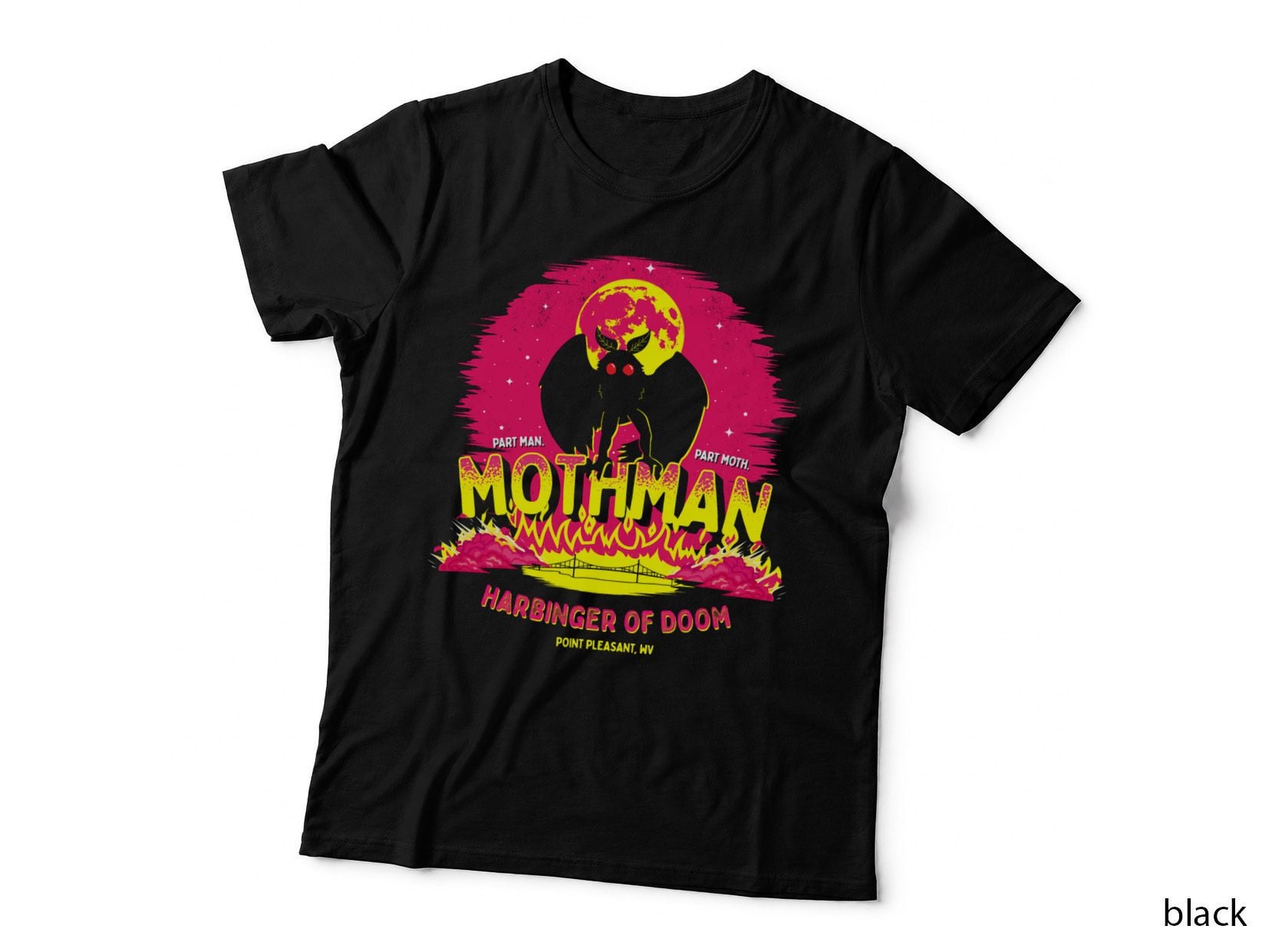 Mothman - Harbinger of Doom! Funny Cryptid Gift Pullover Hoodie T-Shirt