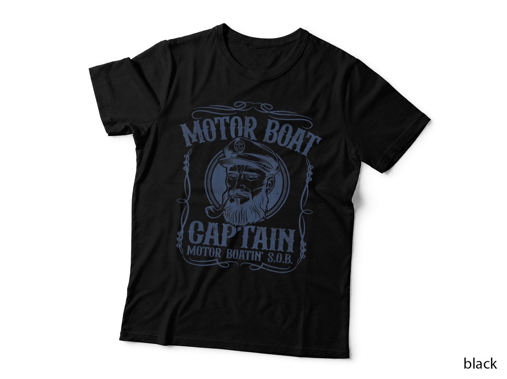 Motor Boat Captain Funny Pontoon Boating Motor Boatin Lake T-Shirt