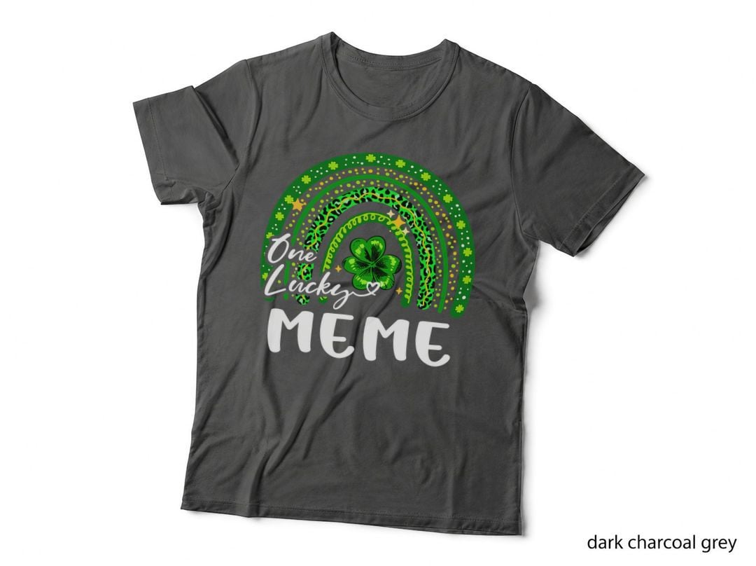 One Lucky Meme Funny Shamrock Rainbow St. Patrick's Day T-Shirt