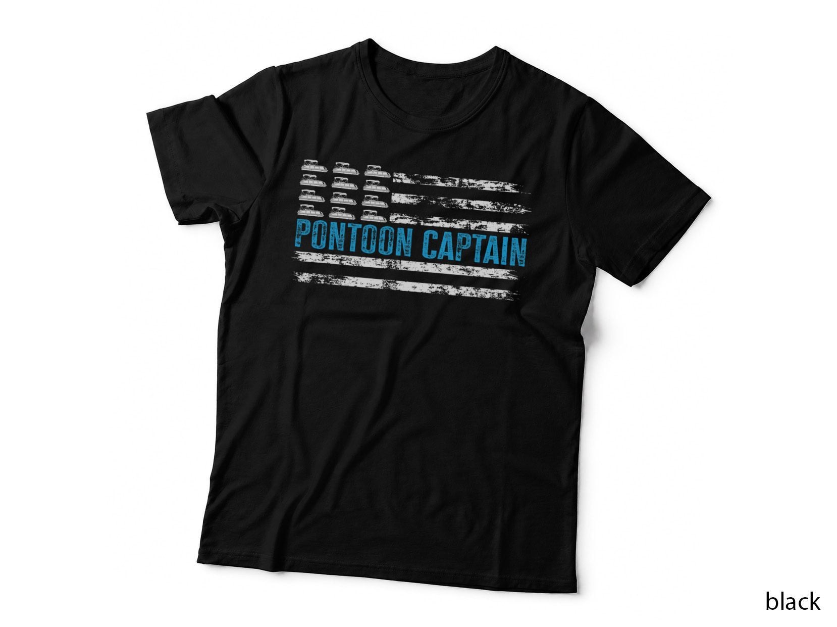 Pontoon Captain Funny Boating 4th of Julypontoon Boat T-Shirt