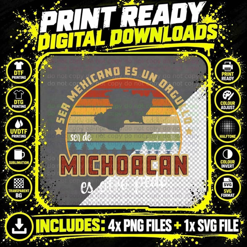Ser De Michoacan Mexico Es Otro Pedo Funny Mexican Slang Png SVG Digital Bundle