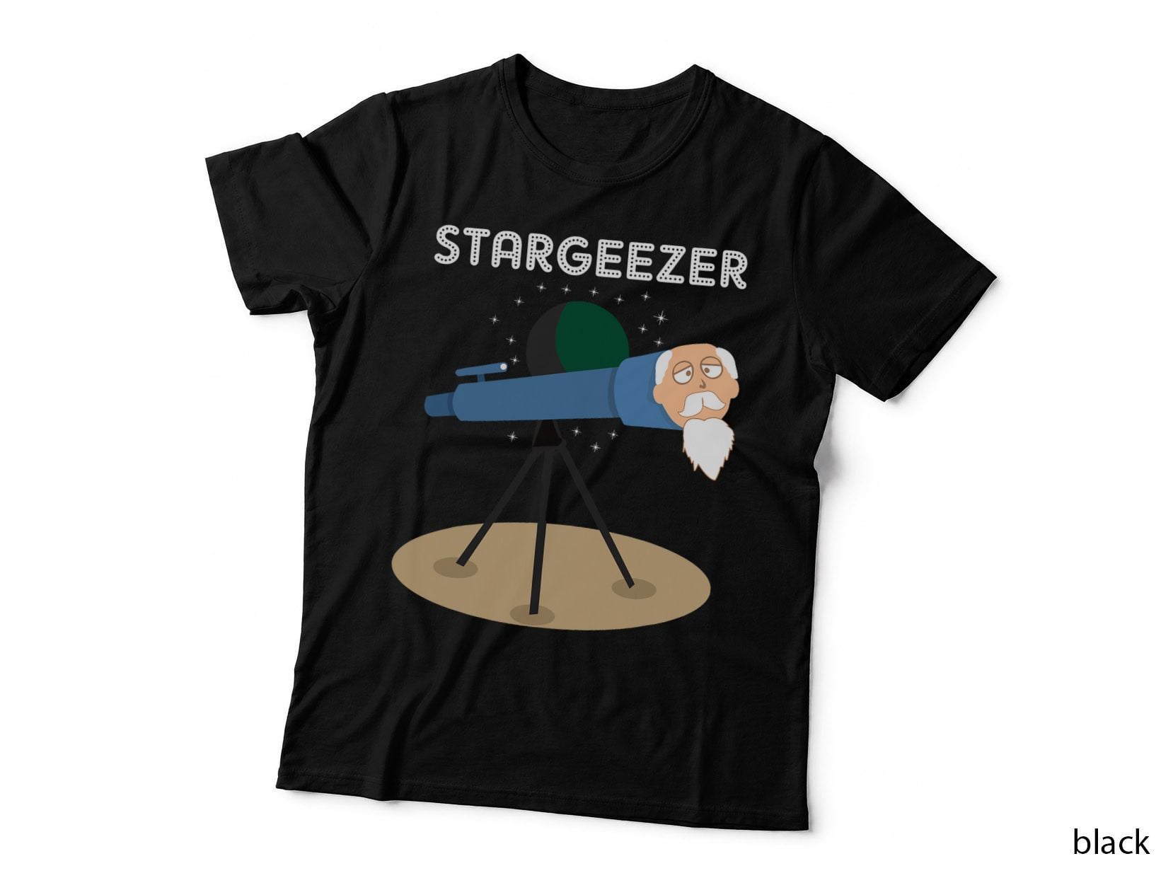 Stargeezer Funny Stargazing Astronaut Astronomy Gifts Men T-Shirt