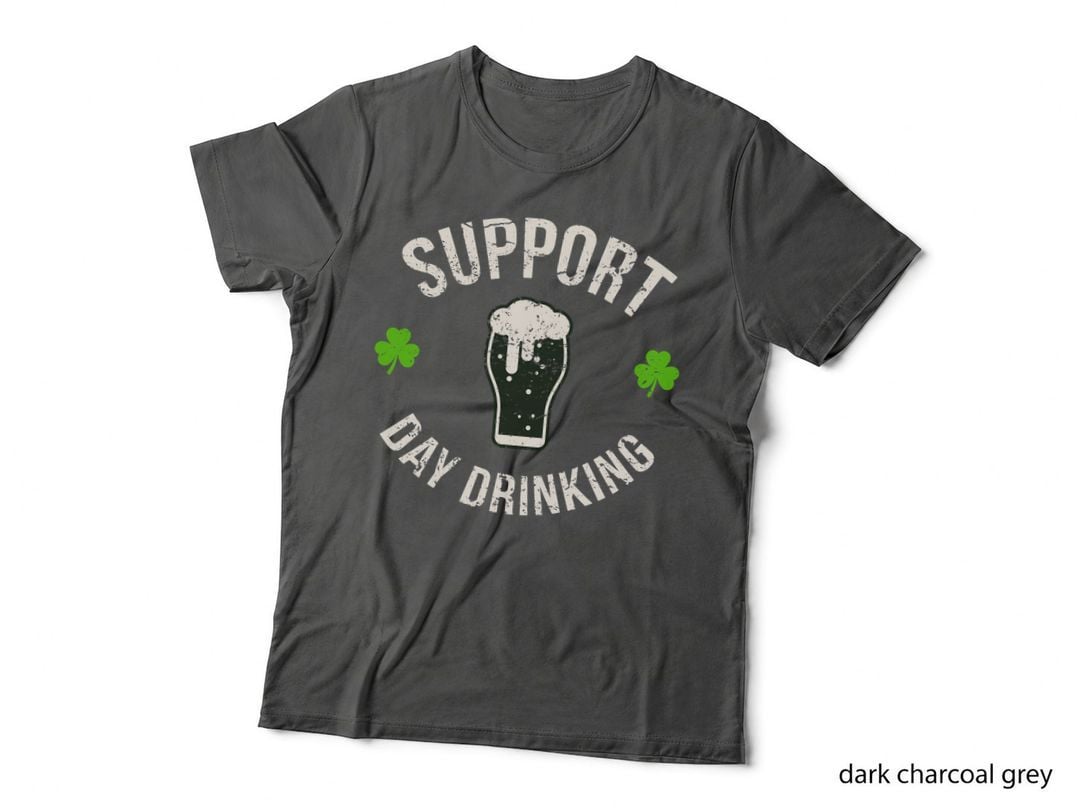 Support Day Drinking Pullover Hoodie Funny Saint Pattys Gift Pullover Hoodie