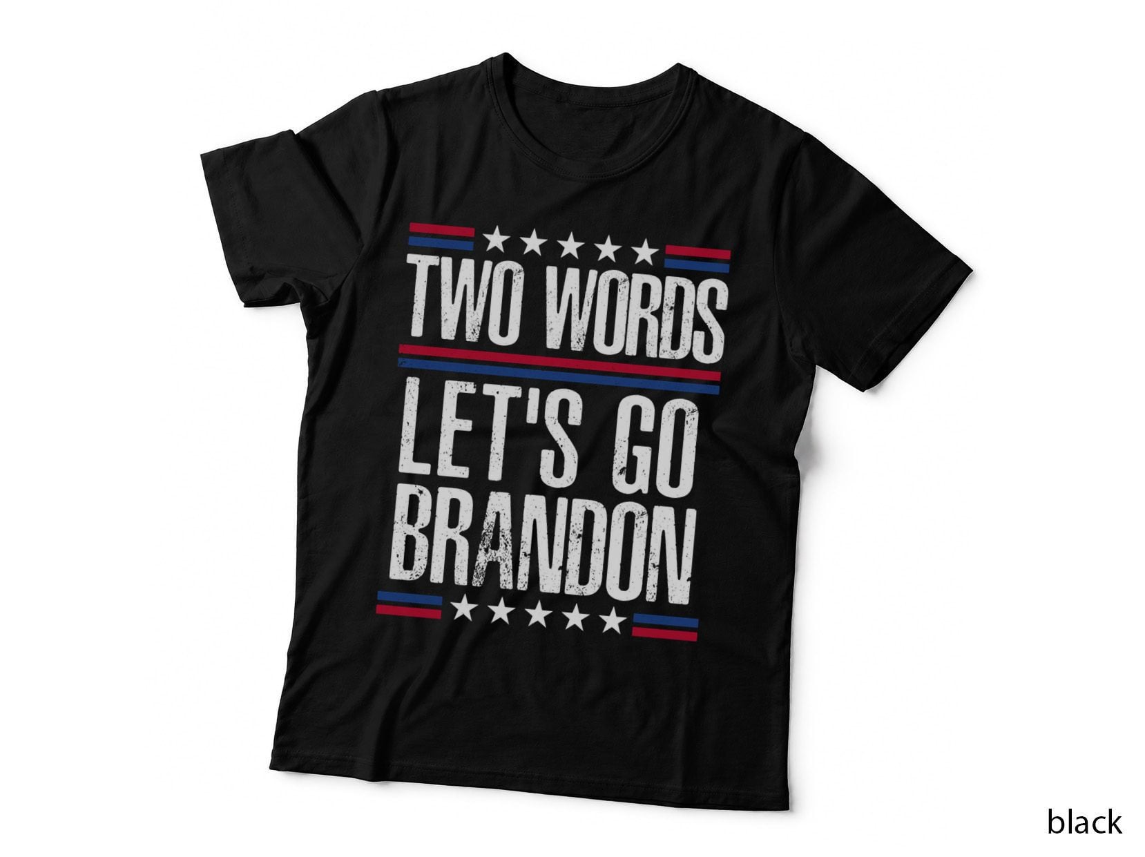 Two Words Let's Go Brandon Funny Political Meme Pullover Hoodie T-Shirt
