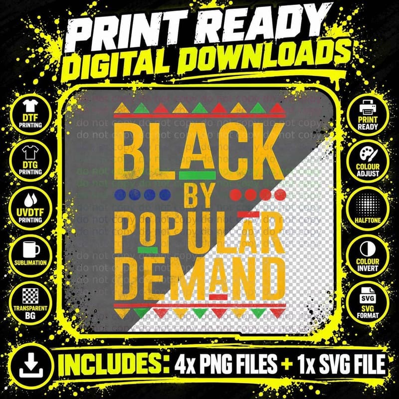 African American Melanin Funny Black History Month Pun Png SVG Digital Bundle